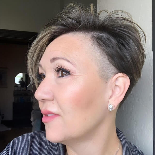 undercut pixie over 50 