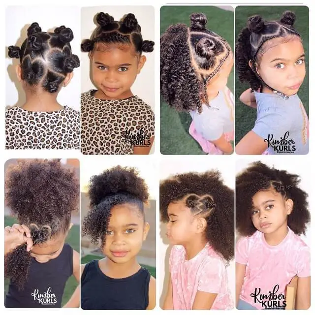 braided curly hair for kids