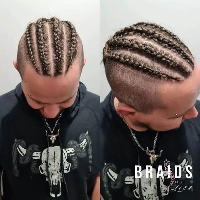 braids with faded sides