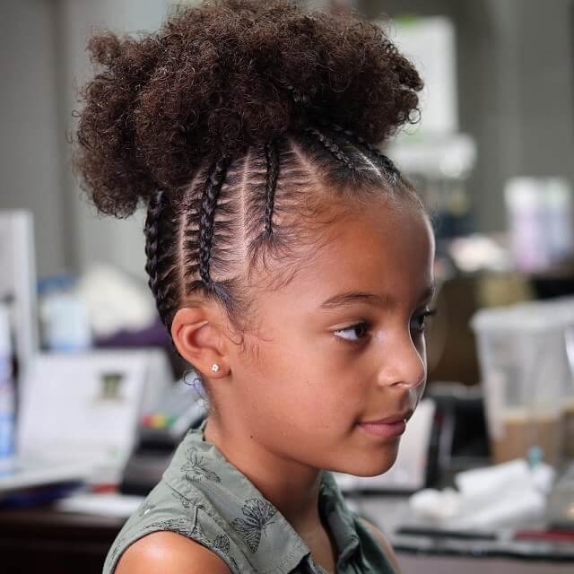 cornrow curly for kids