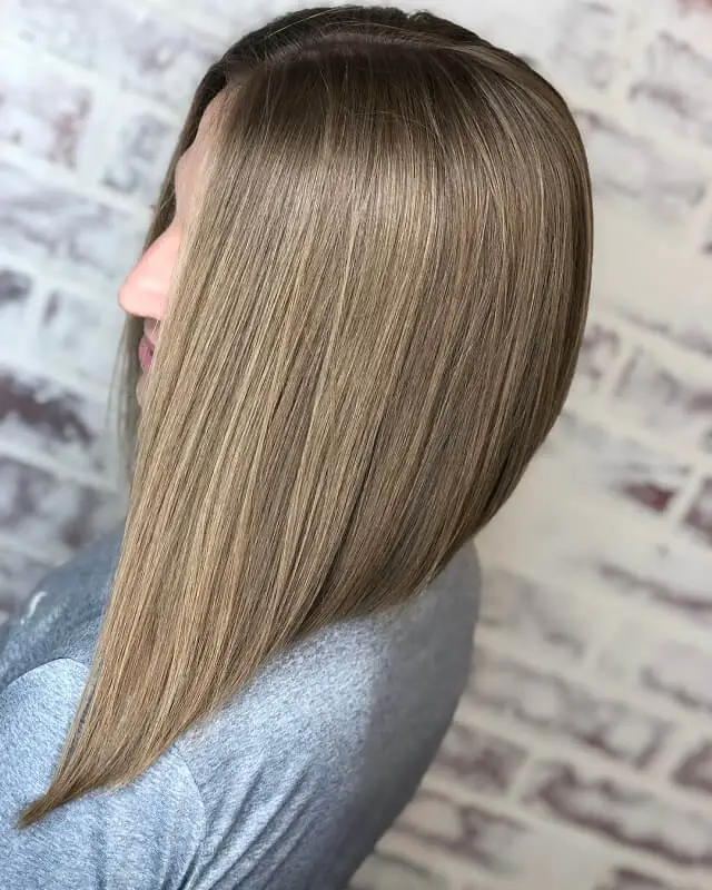 extreme long inverted bob