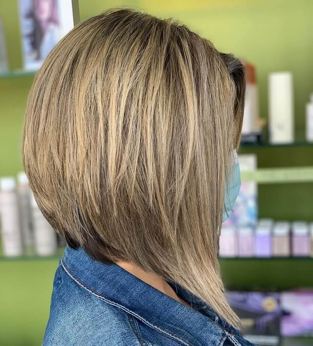  fine hair long inverted bob