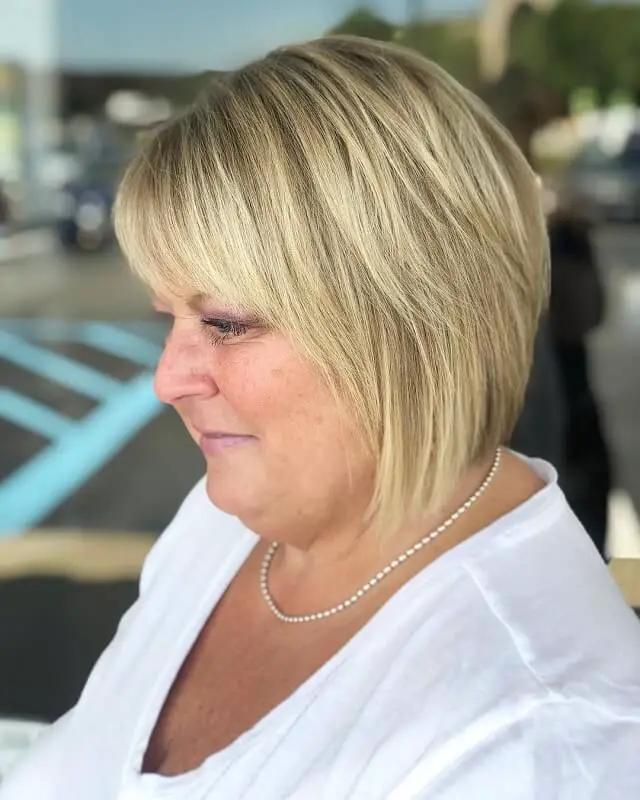 flattering plus size haircuts for women over 50 and overweight