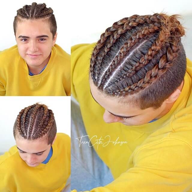 Five French Braids For Men