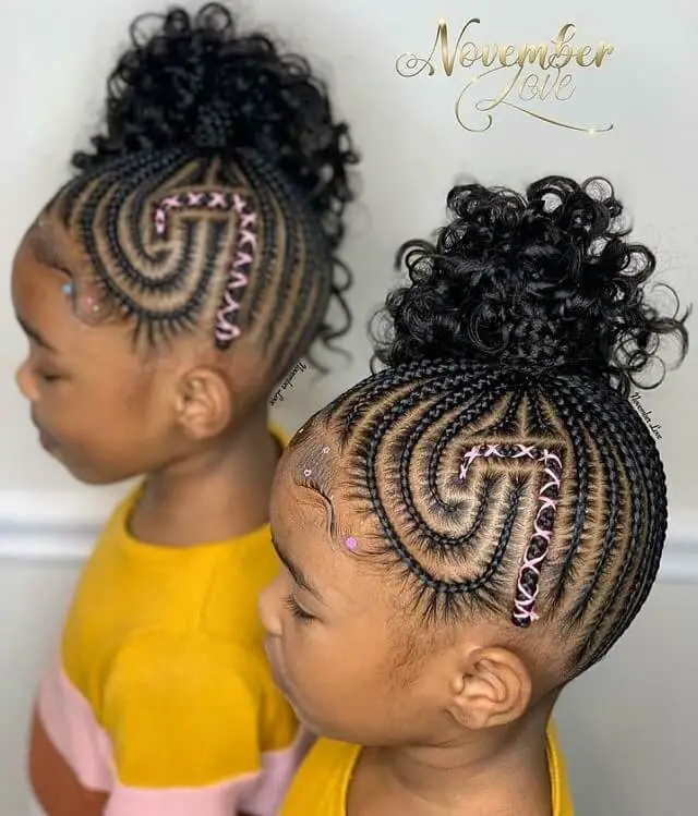 kids hairstyle with beads