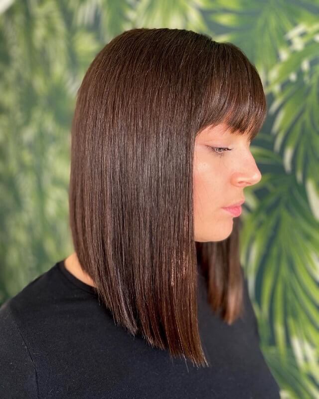  long inverted bob with bangs