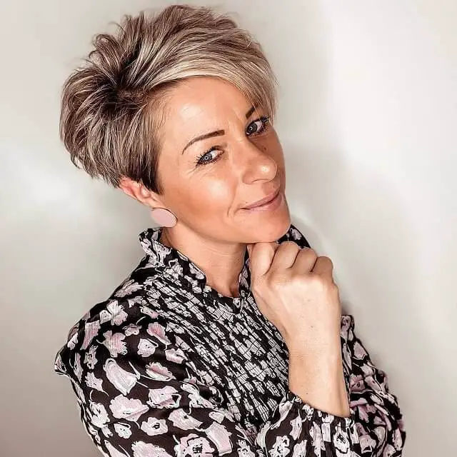 low maintanence pixie cuts for thick hair over 50