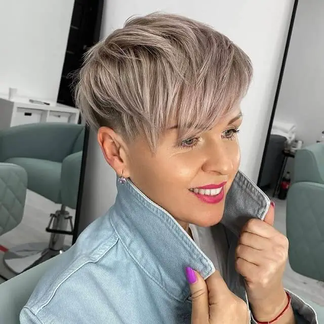 low maintenance long pixie cut for thick hair