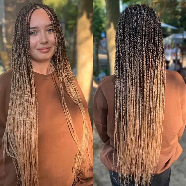  micro braids for white girl 