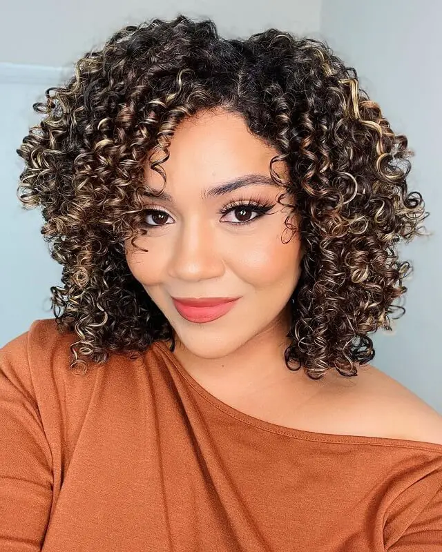 ombre on naturally curly hair