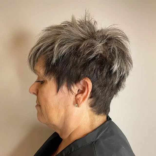 pixie cut for women over 50 with thick unruly hair 