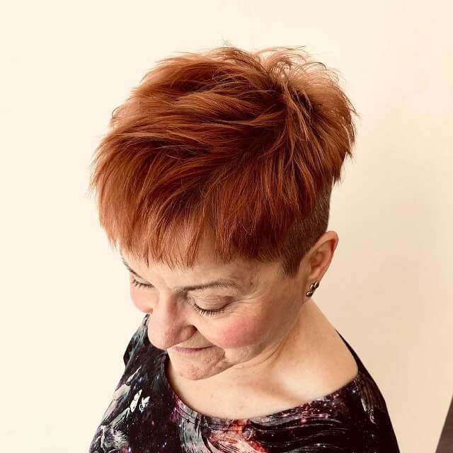 pixie cuts for thick hair over 60 