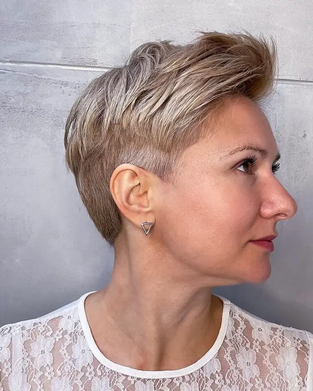 pixie hair cut for thick hair woman over 50