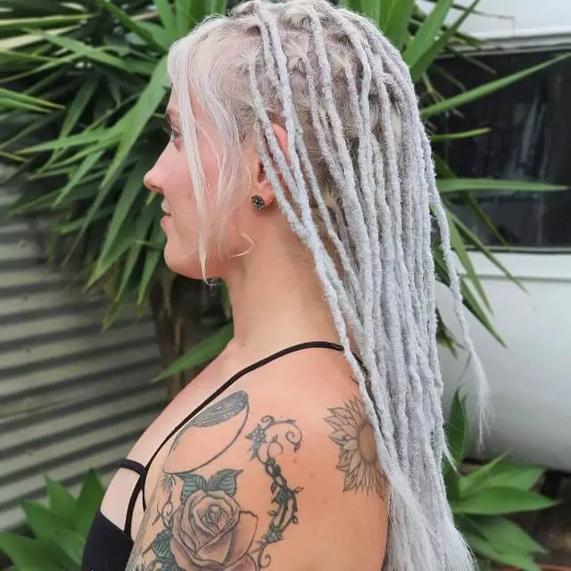 platinum blonde dreads