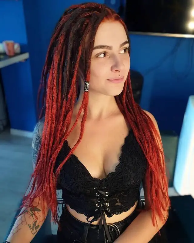 red dreads white girl 