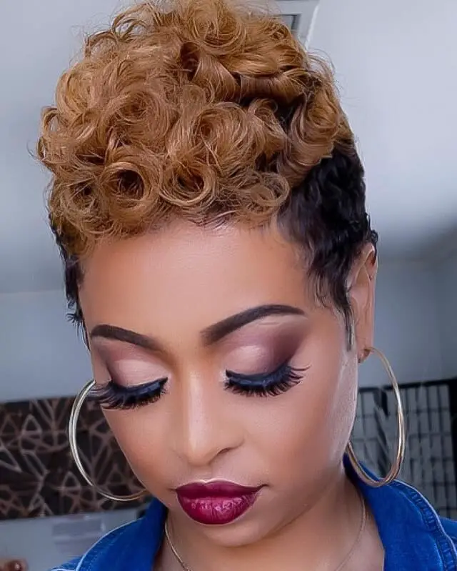 round face low maintenance short haircuts for curly hair 