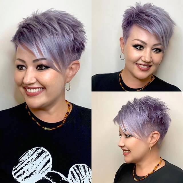 round face pixie cut For Short Hair