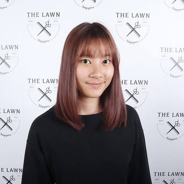 See-Through Bangs For Oval Face