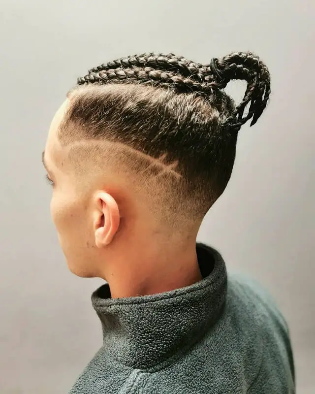 shadow fade with braids