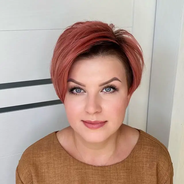 short bob for round face 