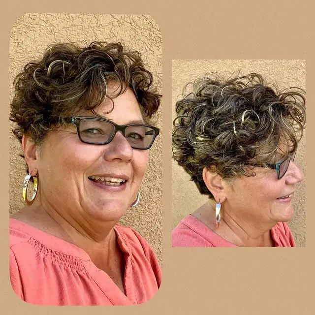 short curly hairstyle