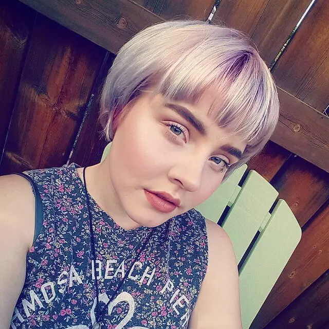 short hair bangs for round face