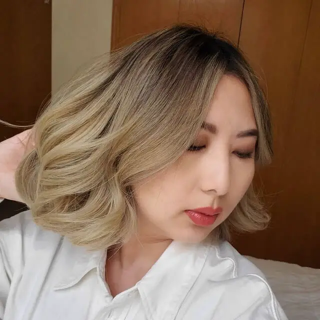 short hair for round face asian