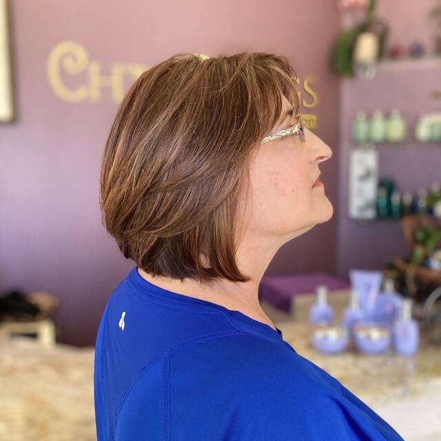 short hairstyles over 50 overweight          
