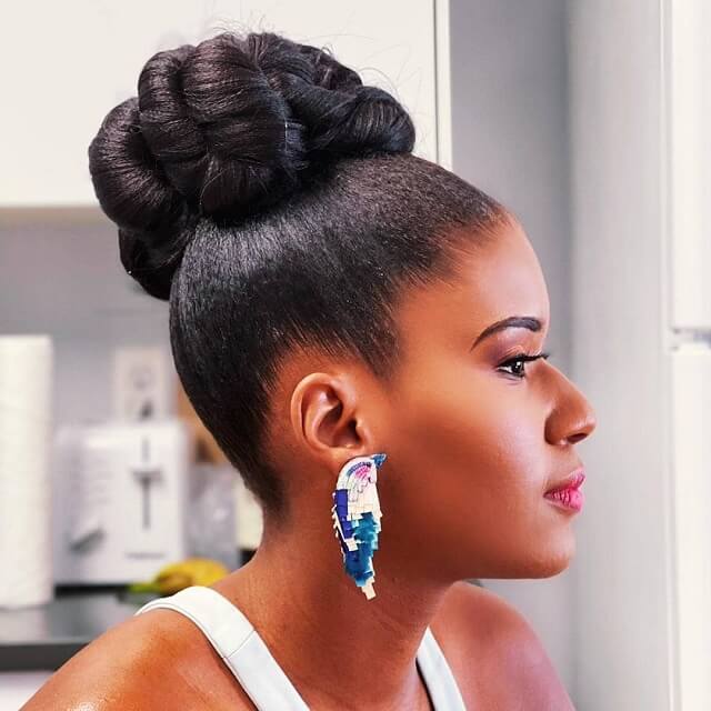short updo hairstyles for black women