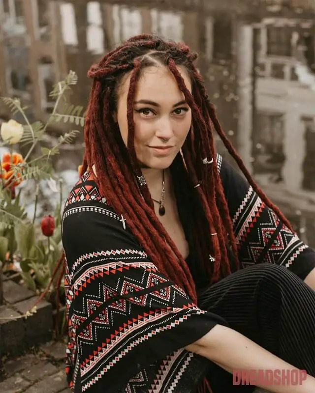 synthetic dreads white girl