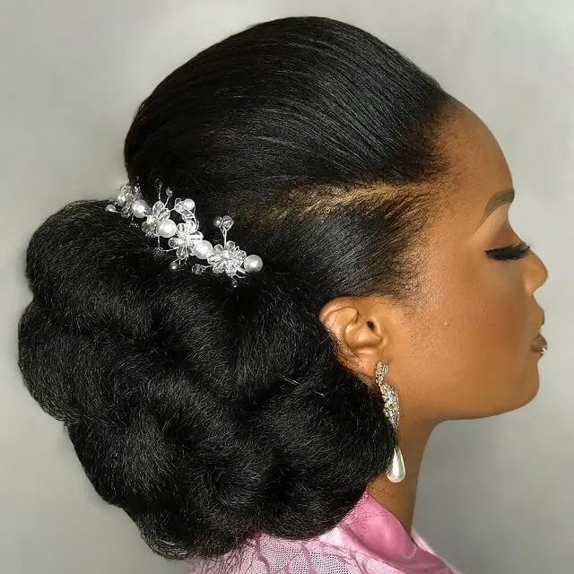 wedding updo hairstyles for black women 