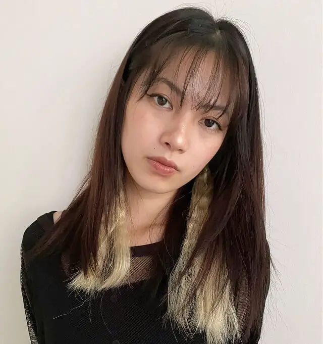 wispy see through bangs