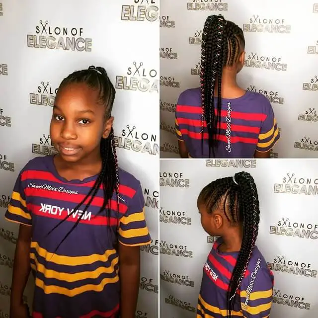 african american little girl braids