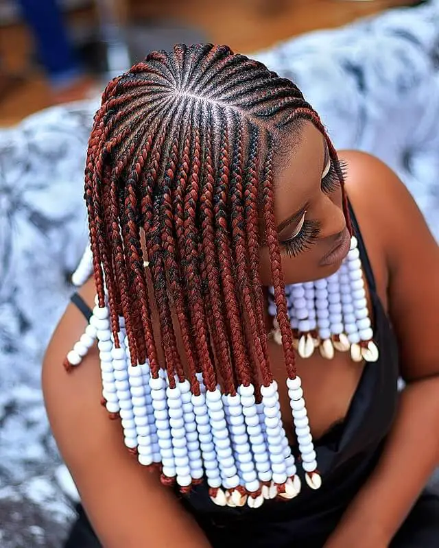 african braids with beads
