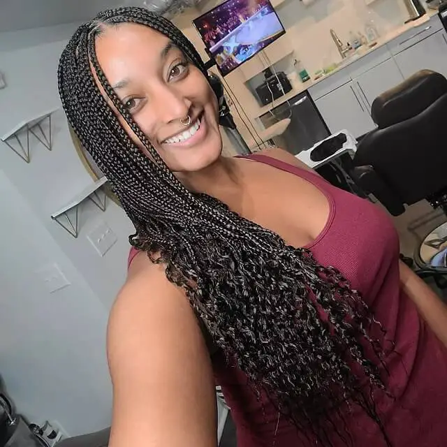 african braids with curls