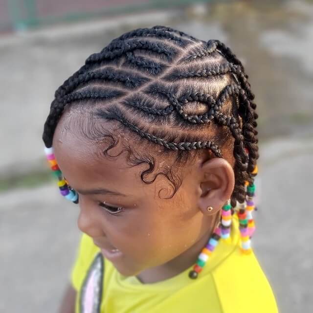braids for little girl with short hair
