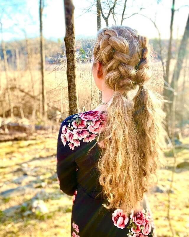 easy pigtail braids