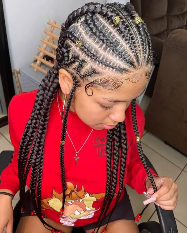 Fishbone Braids In Beads