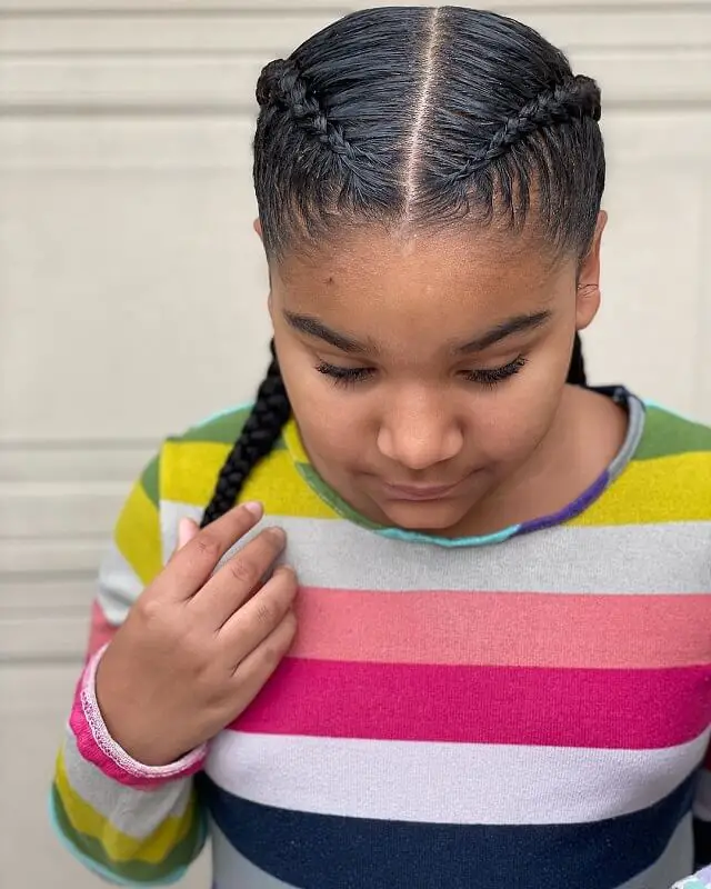 french braids for little black girl
