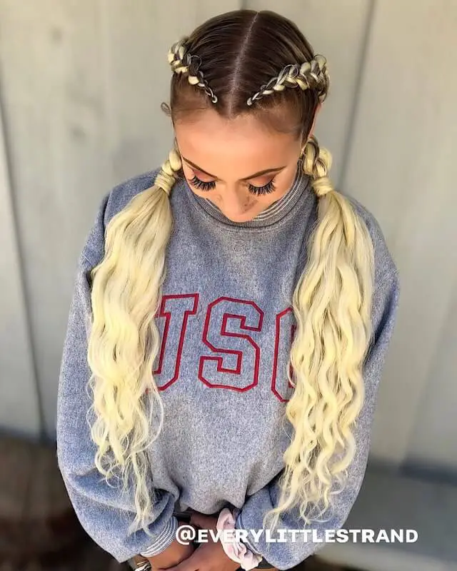 french pigtail braids with extensions 