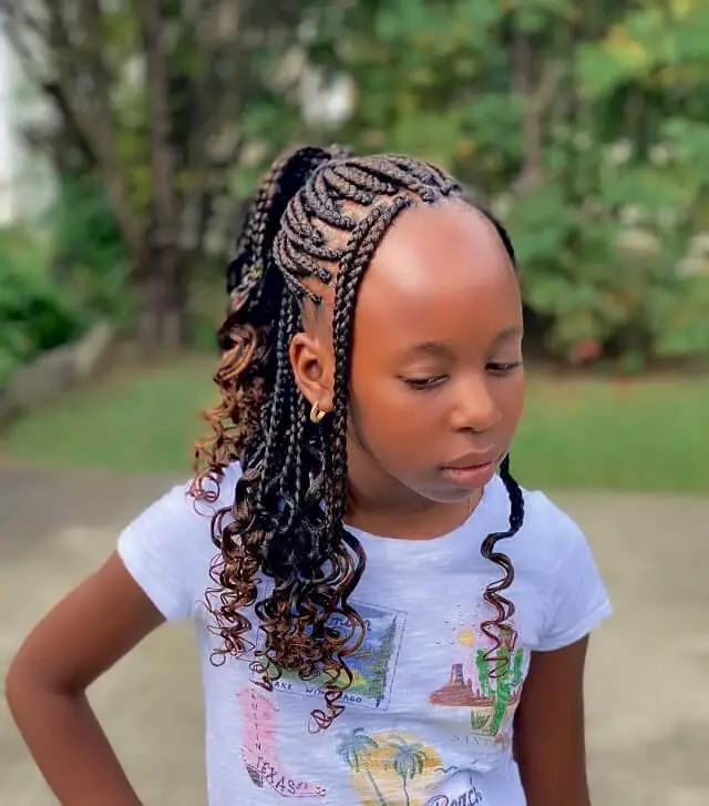  little girl individual braids
