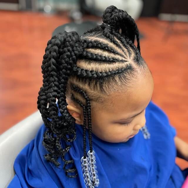  little girl ponytail braids