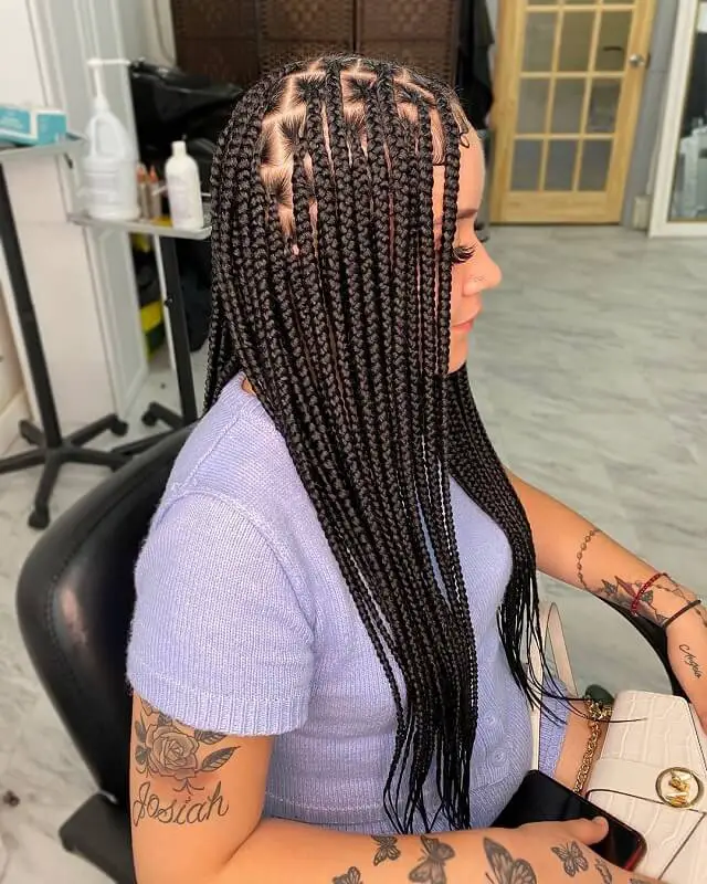  long knotless box braids