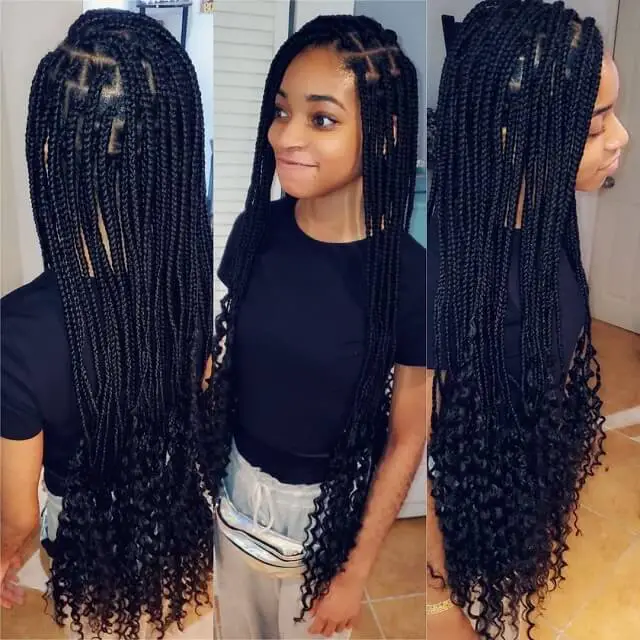 long skinny box braids 