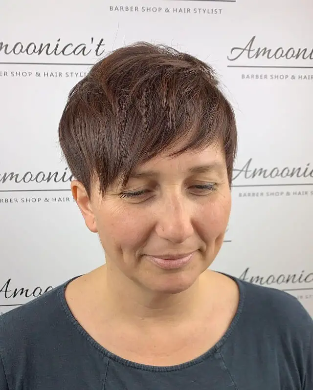 pixie cut with bangs thin hair