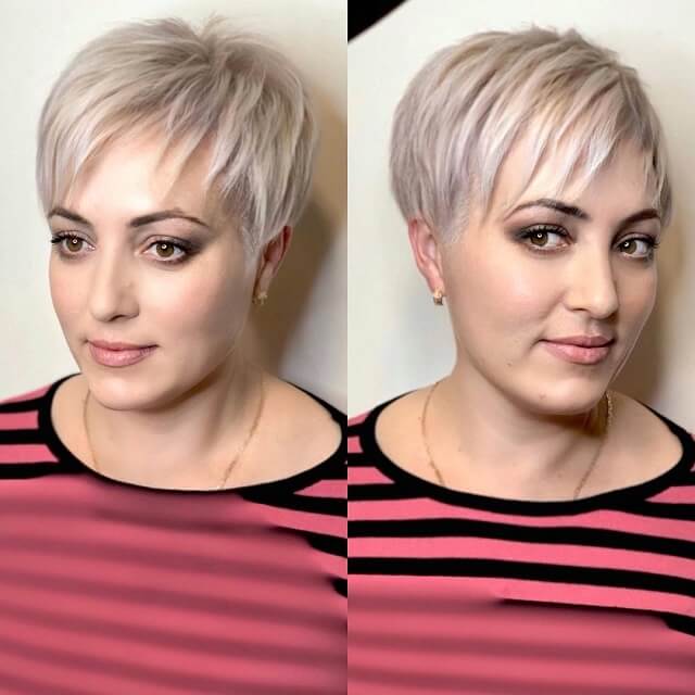 Thin Hair Pixie Cut With Bangs