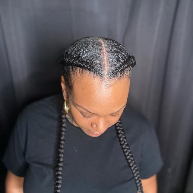 two layer 2 feed in braids         
