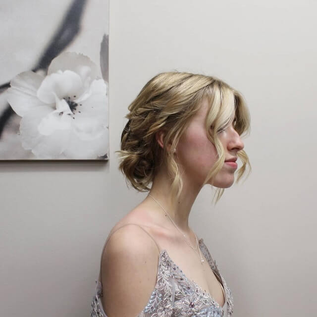  updos for short hair with bangs 