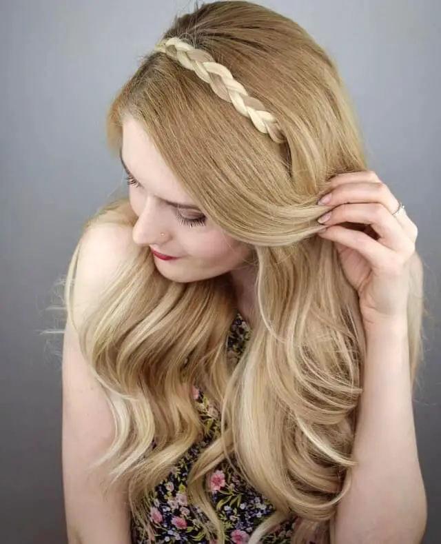 Braided Headband with color