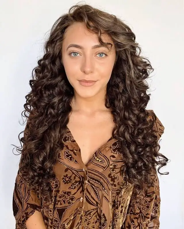 Curls on Brown Hair